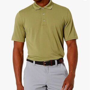 Amazon Essentials Men's Regular-Fit Quick-Dry Golf Polo Shirt, Olive, Large